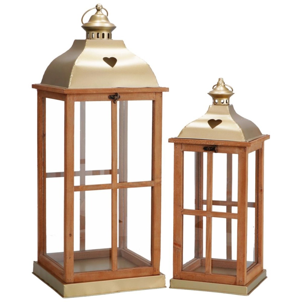 SET 2 LANTERNE PORTA CANDELA O